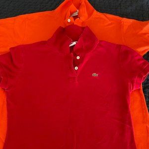 Scale up the Lacoste in your Closet - red and orange polo bundle